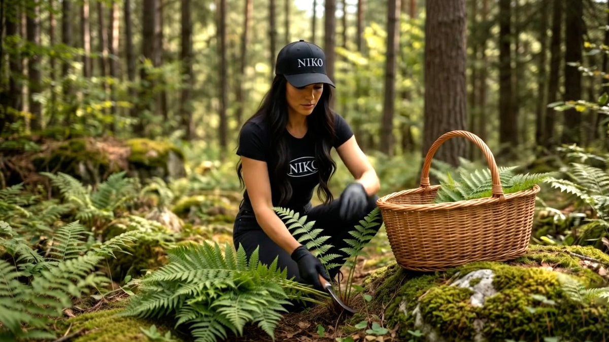 harvesting in the forest