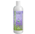 BOSTON ROUND BOTTLE 473mL WITH ORGANIC LAVENDER FIELDS BODY  WASH LABEL